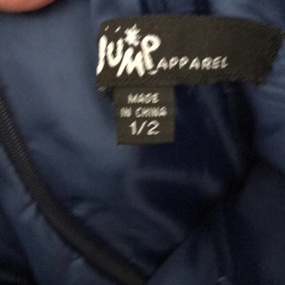 JUMP APPAREL NAVY BLUE WITH JEWEL ACCENT STRAPLESS FORMAL GOWN SIZE 1 / 2 - Picture 4 of 5